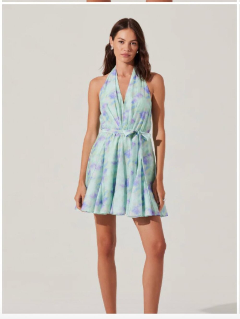ASTR NWT Clare Halter Neck Mini Dress